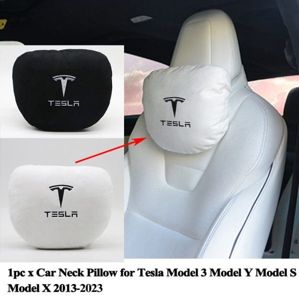 כרית צוואר נוחה ורכה לרכבי טסלה TESLA