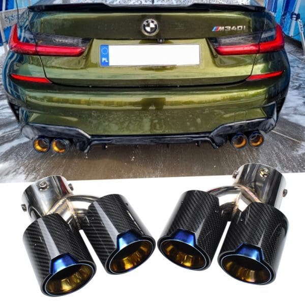 סופיות קרבון לאגזוז ל ב.מ.וו. BMW 2021 2022 2023 G23 M440i G20 G21 M340i G42 M240i