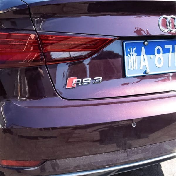 מדבקה אחורית 3D יוקרתית לאאודי. Audi RSQ3 RSQ4 RSQ5 RSQ6 RSQ7 RSQ8