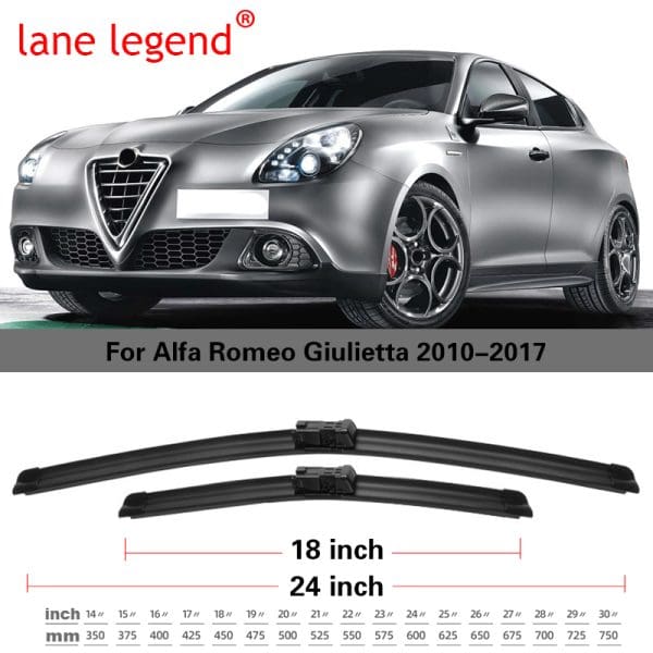 סט מגבים מלא ל אלפא רומיאו: Alfa Romeo Giulietta 2010 2011 2012 2013 2014 2015 2016 2017