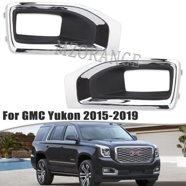 כיסויי כרום לפנסי ערפל ל גי.אם.סי : GMC YUKON 2015 2016 2017 2018 2019