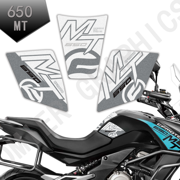 סט מדבקות לטנק דלק לאופנוע סי אף מוטו: CFMOTO 650 MT CF 650mt