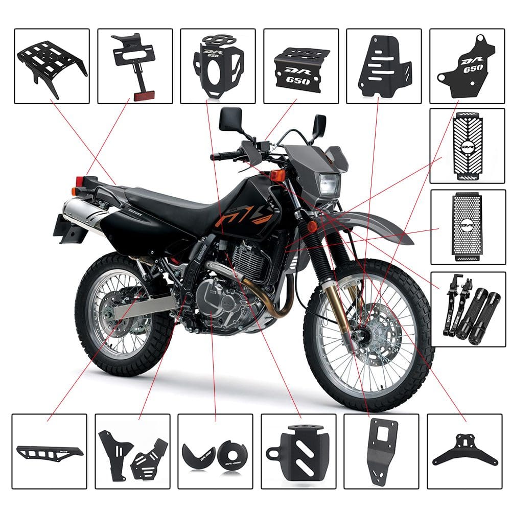 מגוון תוספות ומיגונים לסוזוקי Suzuki DR 650 S SE 1996-2023