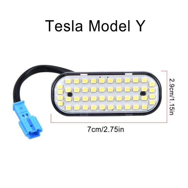 תאורת 24 לד לתא מטען טסלה. Tesla Model Y 2021 2022 2023