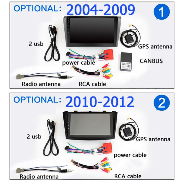 מולטימדיה מושלמת לרכבי מאזדה 3. Mazda 3 2004-2013