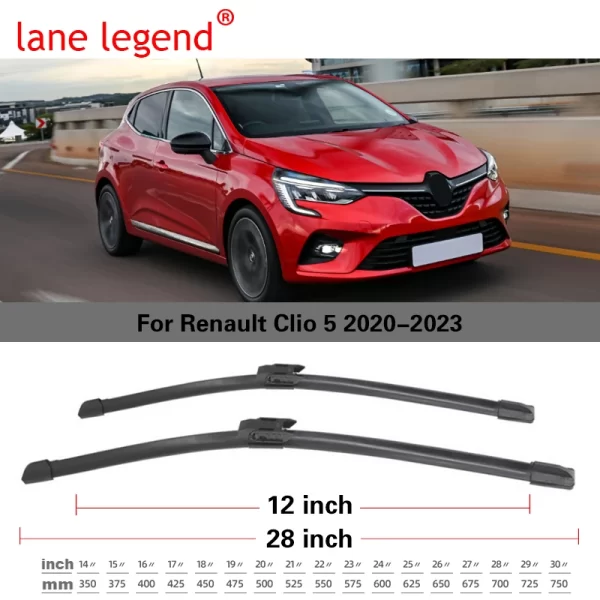 מגבים קדמיים לרנו קליאו. Renault Clio 2020-2023