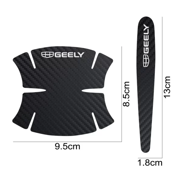 מדבקות הגנה ממותג גילי נגד שריטות. Geely Tugella Geometry c